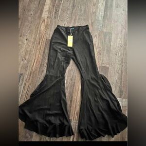 Black wide leg pants